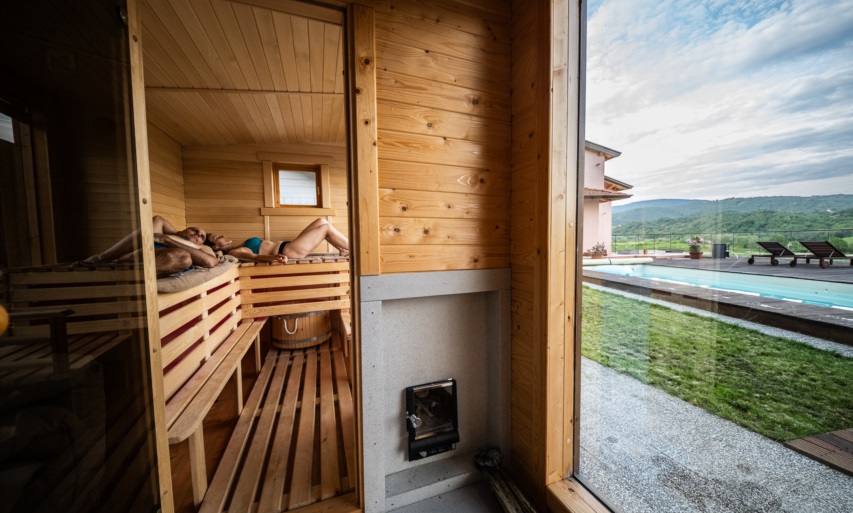 Sauna  a legna